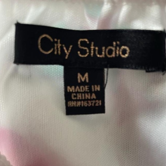 NWT City Studio One Shoulder Ruffled Dress in Ivy Pink - Picture 8 of 10